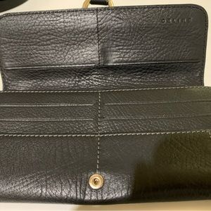 Celine Snap Bifold Wallet Black